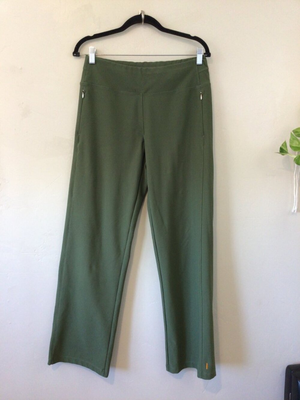 Lucy Olive Green Wide Leg Athletic Pants SIze M